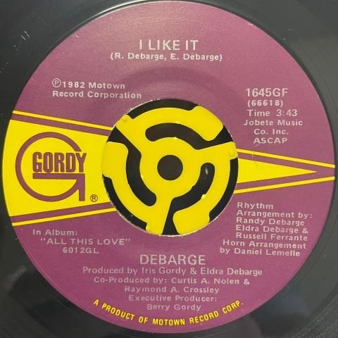 DeBarge / I Like It (7 Inch) - Vinyl Cycle Records