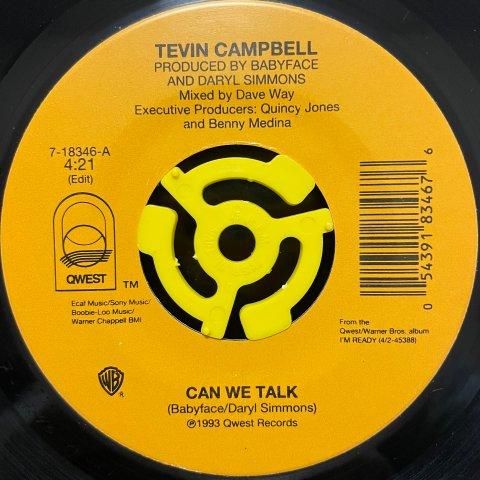 Tevin Campbell Can We Talk 7インチレコード - メルカリ