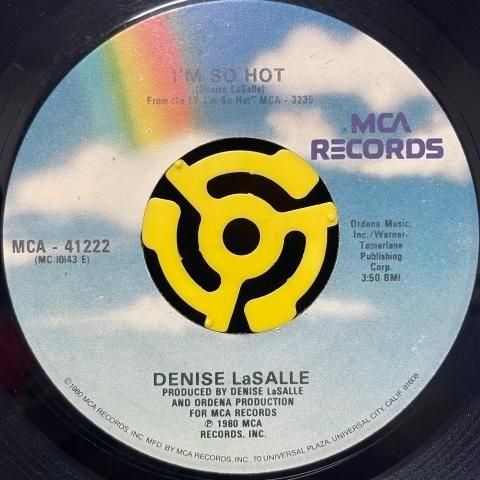LP Denise LaSalle – I'm So Hot DENISE LASALLE: i'm so hot MCA 12