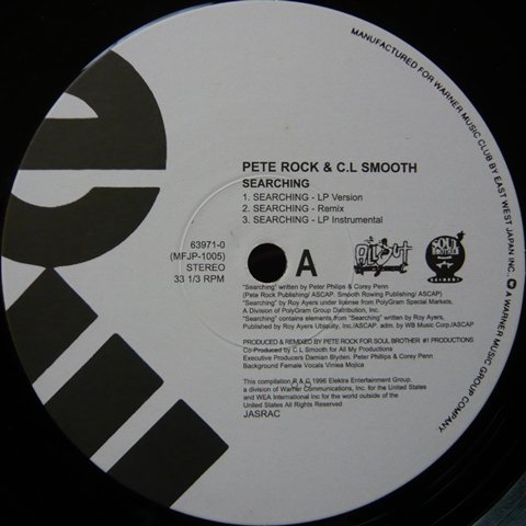 Byblomst tidligere kant Pete Rock & C.L. Smooth / Searching (Re-Issue) - Vinyl Cycle Records