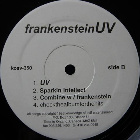 洋楽 2LP frankenstein UV Frankenstein / UV (12'×2) - Vinyl Cycle Records