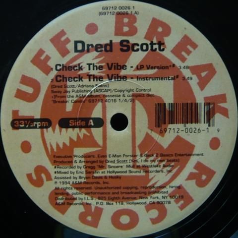 Dred Scott / Check The Vibe - Vinyl Cycle Records
