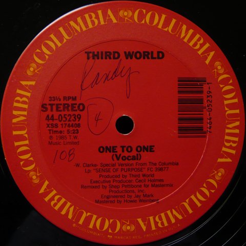 Third World / One To One - Vinyl Cycle Records