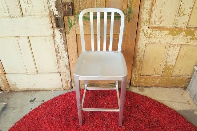 レトロハイチェア10脚セット〜OK〜 ヴィンテージ アルミ ハイチェア/バーチェア(在庫2脚有り