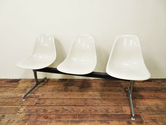 1970's HermanMiller イームズ3連 エアポートベンチ - アンティーク ...