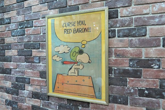 1960's ヴィンテージ Snoopy レッドバロン 額入りポスター - アンティーク、ビンテージのインテリア家具や雑貨、店舗什器の通販ならWANT  ANTIQUE LIFE STORE