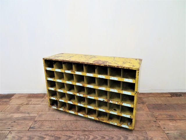 アンティーク ヴィンテージ パーツキャビネット 鉄製 インテリア 現状