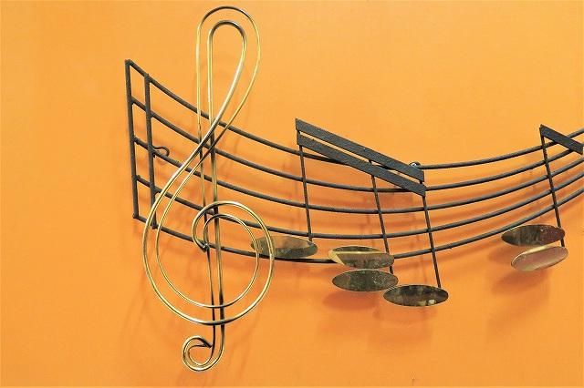 Curtis Jere Musical Notes メタル ウォール スカルプチャー