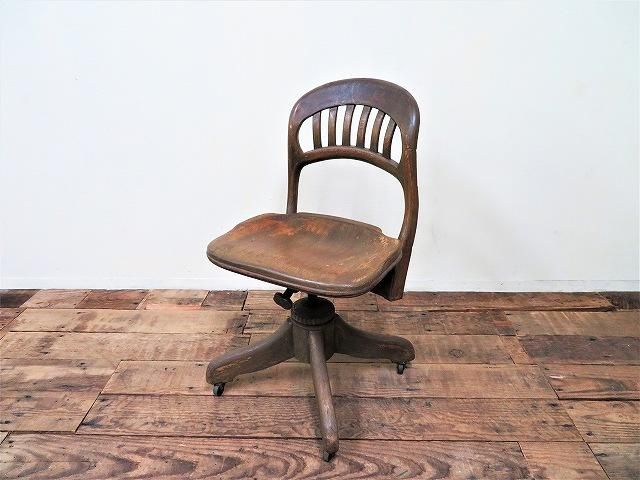 1930-40's Sikes社製 アンティーク ウッド デスクチェア