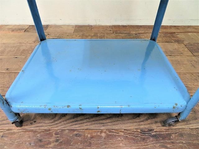 ヴィンテージ サイドワゴン パンチング スチールシェルフ