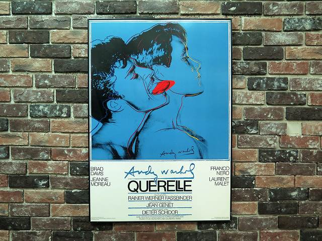 1980's Andy Warhol ”Querelle” 額入り ポスター - アンティーク