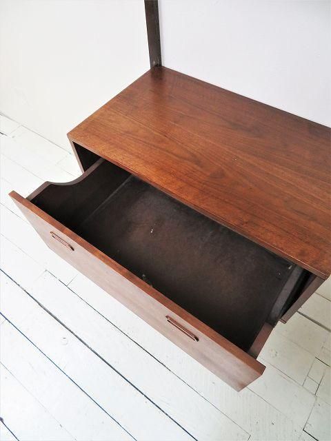 1960's ヴィンテージ ウッド ウォールユニットシェルフ①