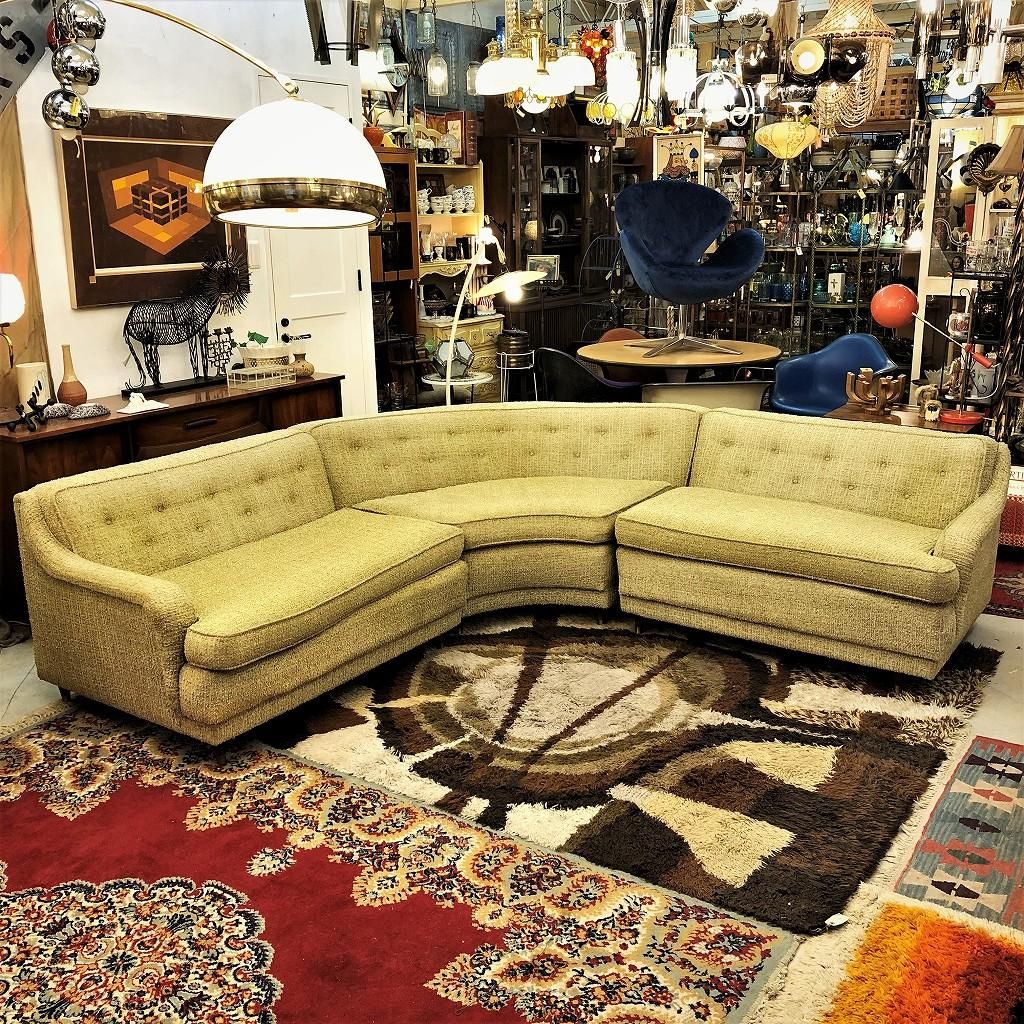 (1950s)-1960sミッドセンチュリー ラグ 1950s)-1960sミッドセンチュリー ラグ