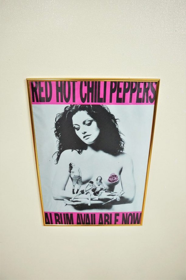 Red Hot Chili Peppers 額入りポスター   アンティーク、ビンテージの