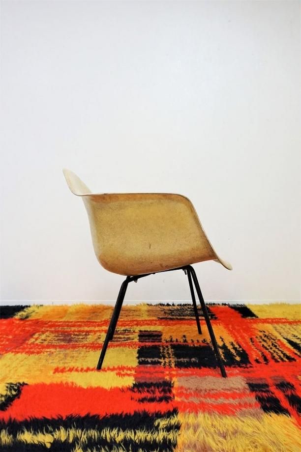 Herman Miller イームズ アームシェルチェアXベース 1950's ZENITH社製 1st Model イームズ Xベース アームシェルチェア