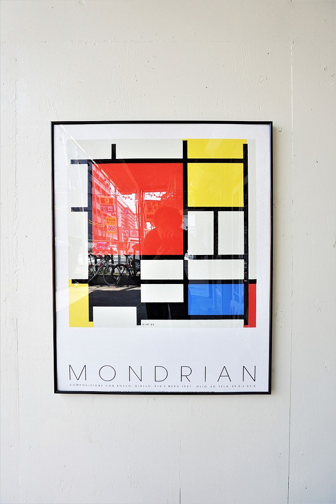 1980's Piet Mondrian ヴィンテージ 額入りポスター - アンティーク、ビンテージのインテリア家具や雑貨、店舗什器の通販ならWANT  ANTIQUE LIFE STORE