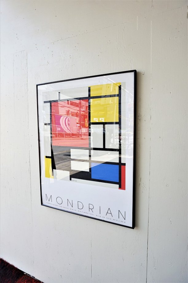 1980's Piet Mondrian ヴィンテージ 額入りポスター - アンティーク ...