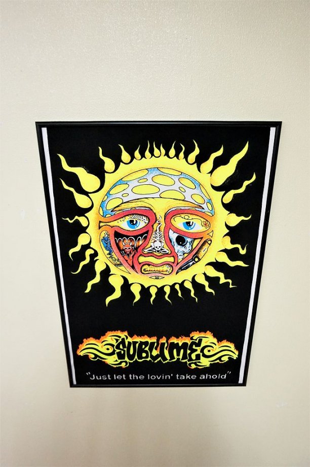 SUBLIME 額入り ブラックライトポスター - アンティーク、ビンテージのインテリア家具や雑貨、店舗什器の通販ならWANT ANTIQUE  LIFE STORE