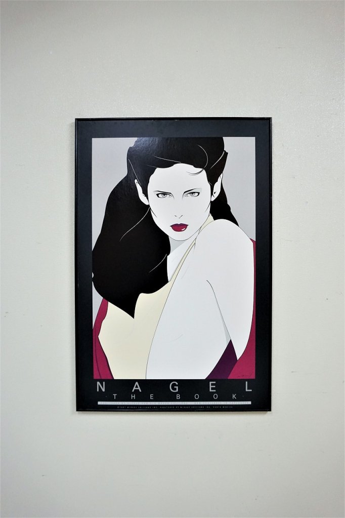 1980's ヴィンテージ Patrick Nagel 額入りポスター