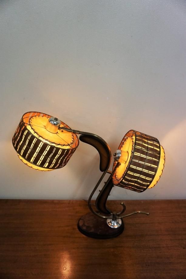 1950's ヴィンテージ マジェスティック 2灯 テーブルランプ