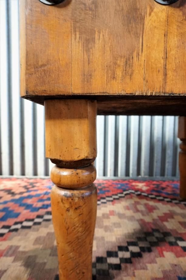 アンティーク 木の枝のテーブル 1900-20's アンティーク ブッチャーブロック テーブル