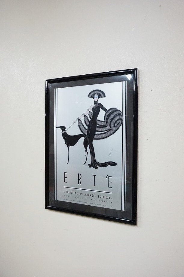 1980's ''ERTE'' ヴィンテージ 額入りポスター - アンティーク ...