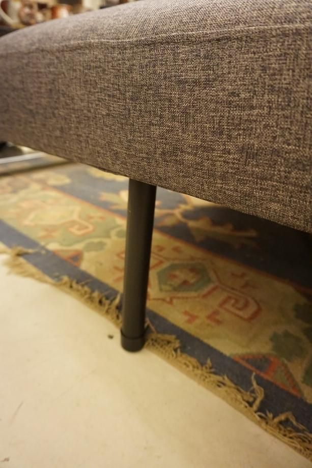 ヴィンテージ グレーファブリック 3シーターソファベッド