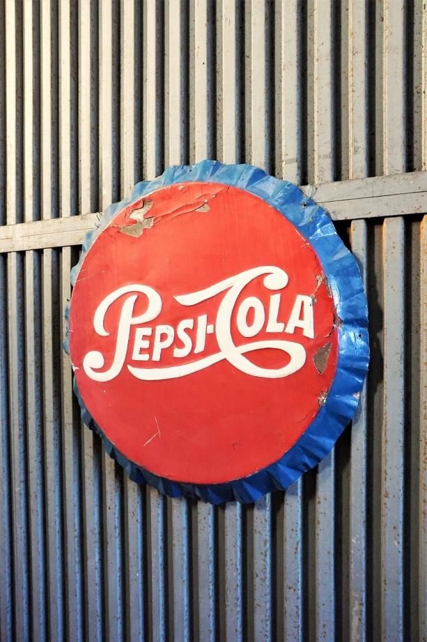 1940-50's ヴィンテージ PEPSI-COLA アドバタイジングサイン/看板 