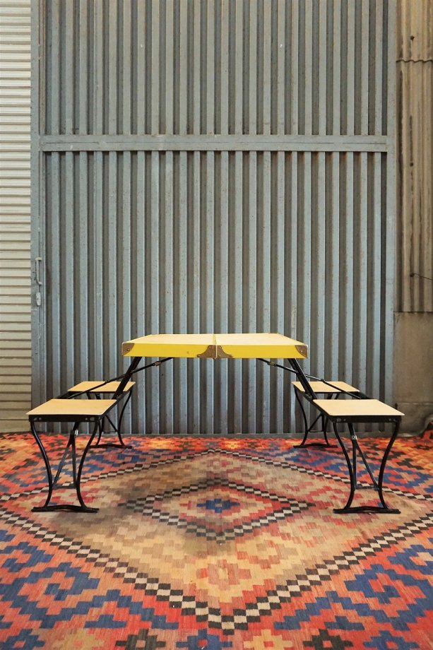 アウトドア テーブル/チェア 1950-60's ヴィンテージ Milwaukee Stamping社製 ピクニックテーブル 