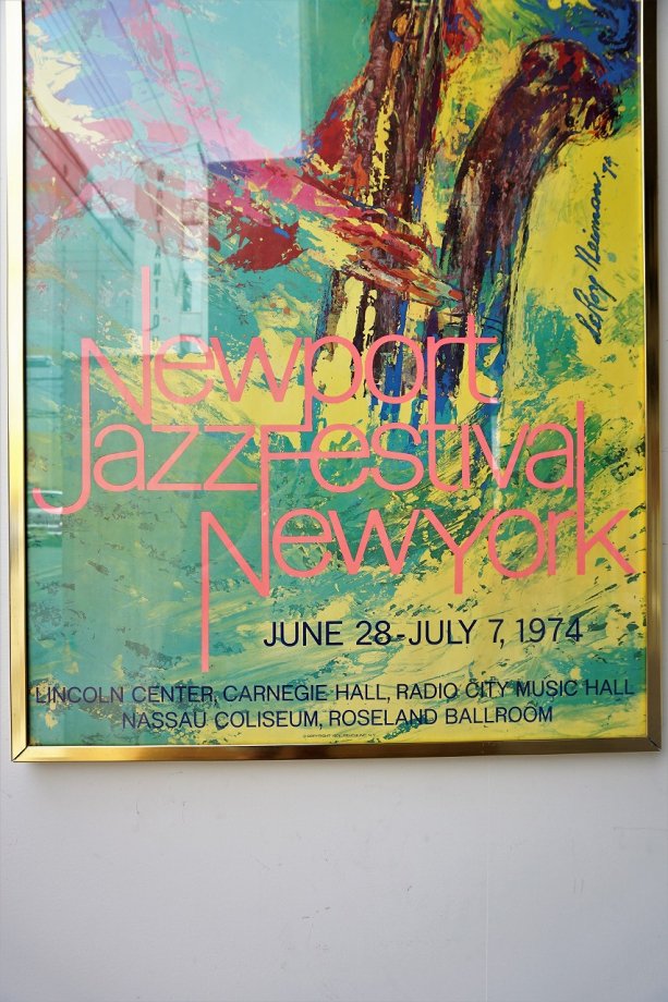 1970's ヴィンテージ NewPort Jazz Festival額入りポスター 