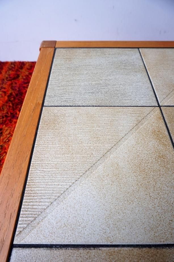 1960-70's Denmark製 ヴィンテージ タイルトップ ローテーブル