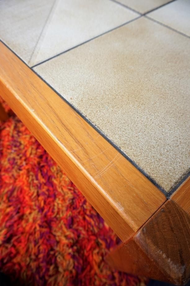 1960-70's Denmark製 ヴィンテージ タイルトップ ローテーブル