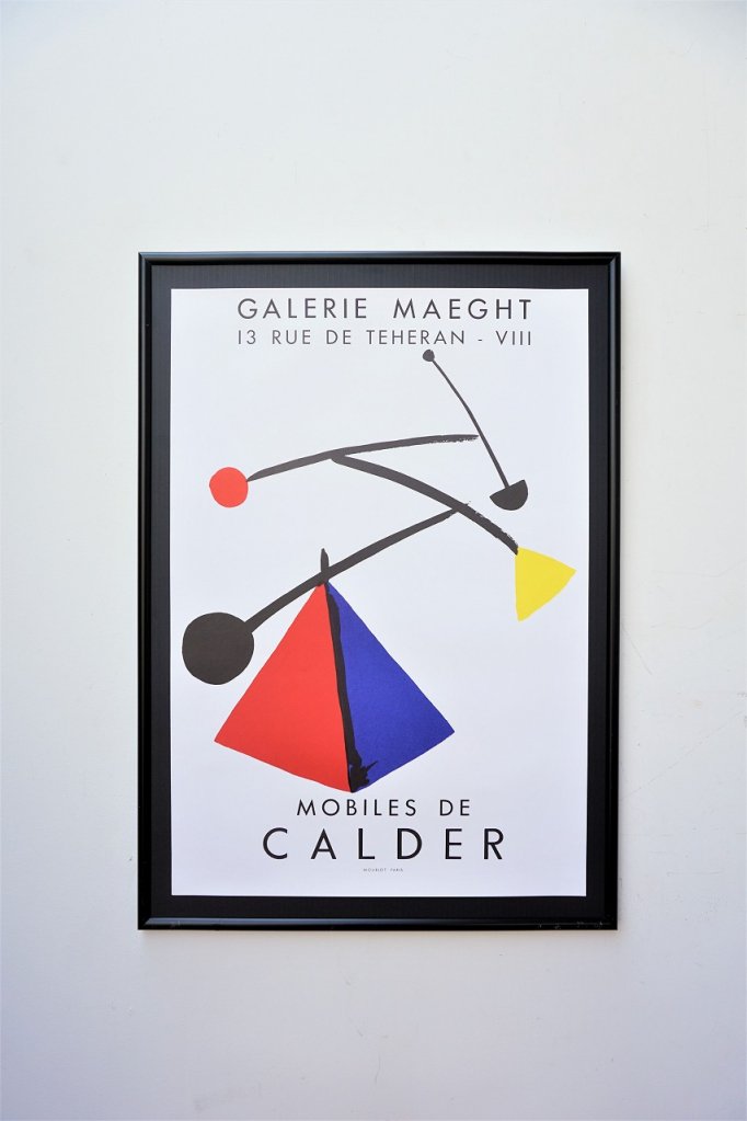 Alexander Calder 額入りポスター - アンティーク、ビンテージのインテリア家具や雑貨、店舗什器の通販ならWANT ANTIQUE  LIFE STORE