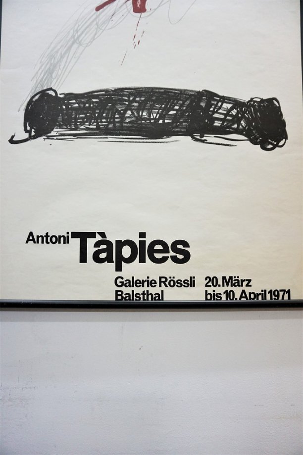 1970's Antoni Tapies ヴィンテージ 額入りポスター - アンティーク