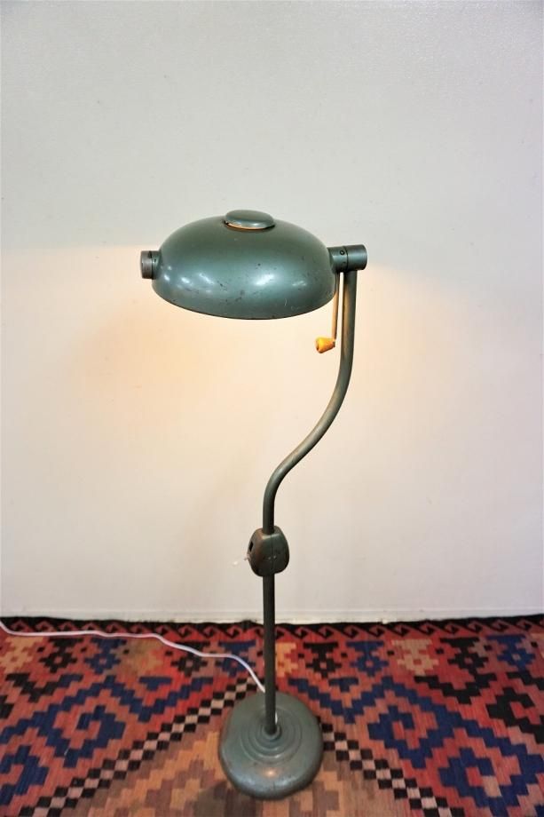 M●アンティークフロアランプ　インダストリアルランプ 1940-50's ヴィンテージ インダストリアル フロアランプ