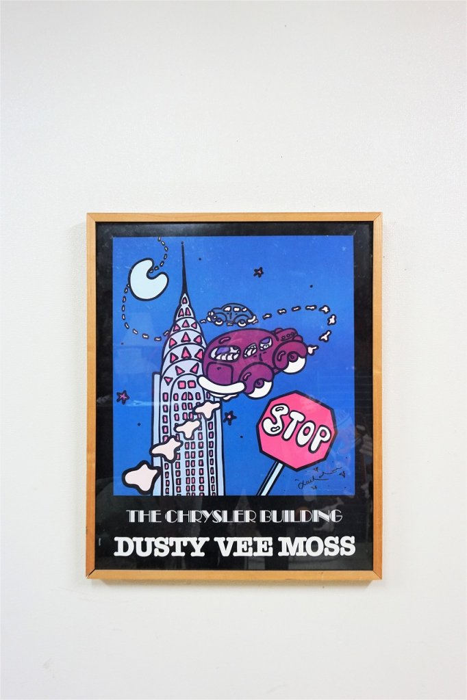 ヴィンテージ Dusty Vee Moss 額入りポスター - アンティーク 