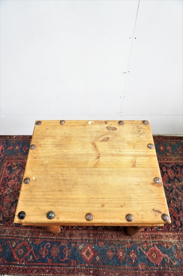 ミッドセンチュリーサイドテーブル　バラ　寄木細工　メキシコ　ビンテージ