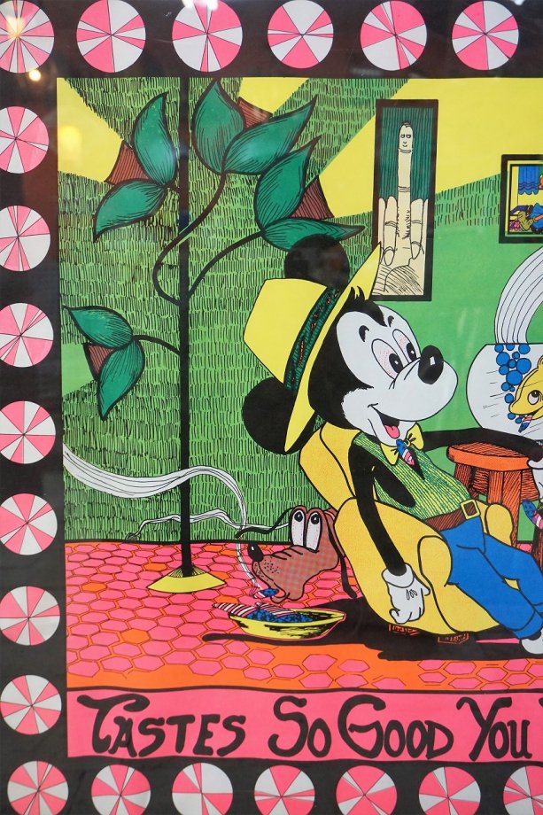 1960's DISNEY ミッキー パロディ ブラックライトポスター