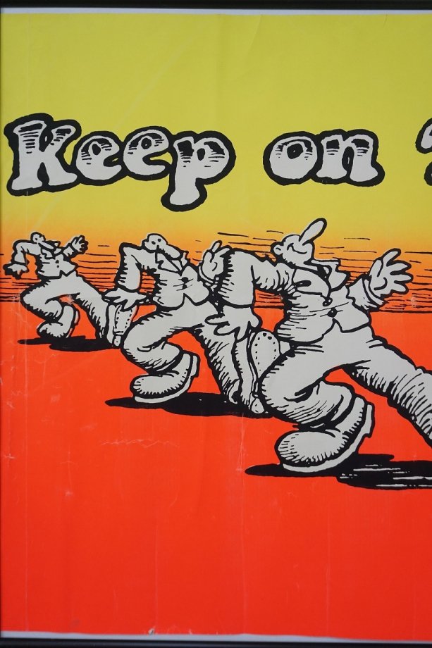 1970's ヴィンテージ Keep on truckin' 額入り ポスター