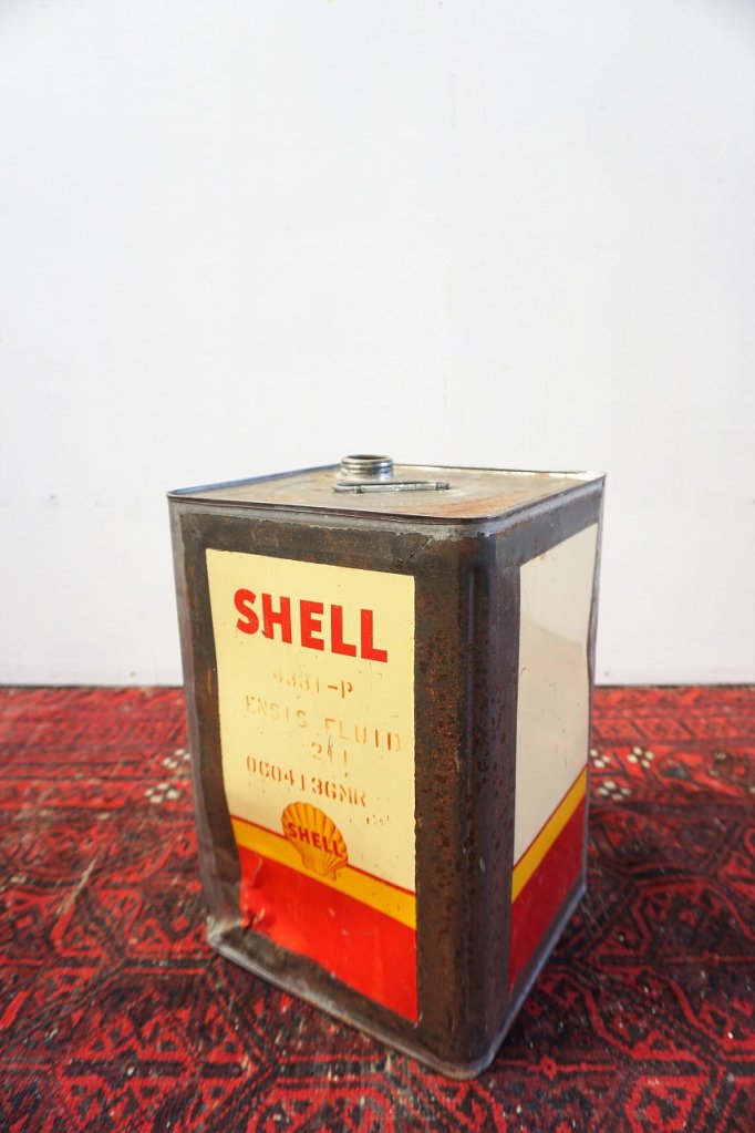 ヴィンテージ SHELL オイル缶 - アンティーク、ビンテージのインテリア 