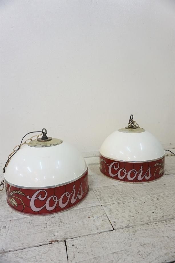 1980's ヴィンテージ Coors アドバタイジング ペンダントランプ