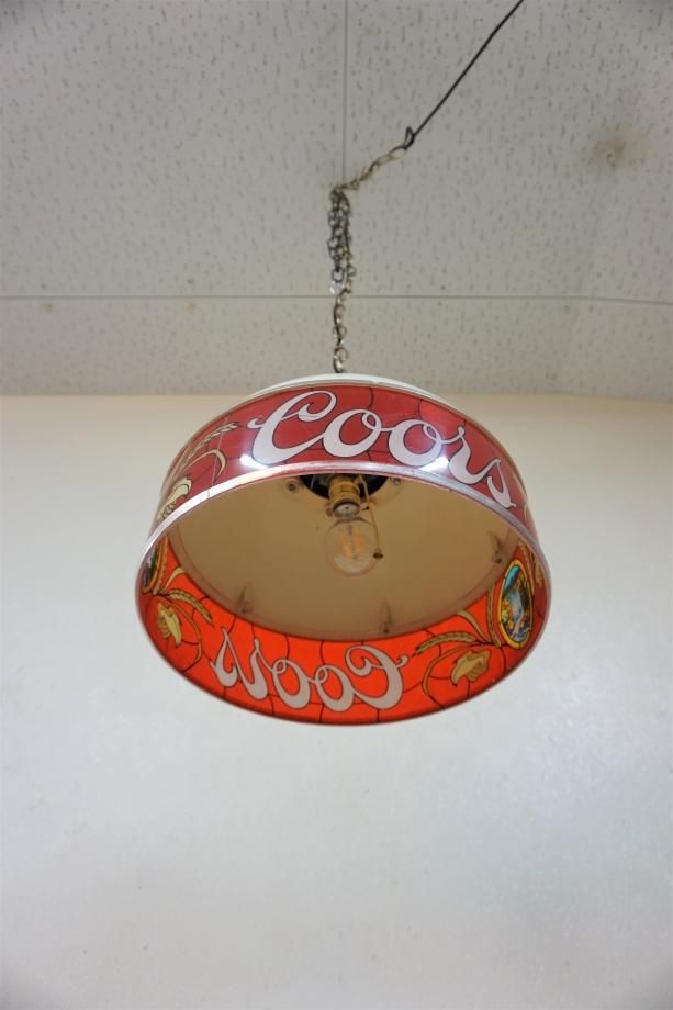 1980's ヴィンテージ Coors アドバタイジング ペンダントランプ