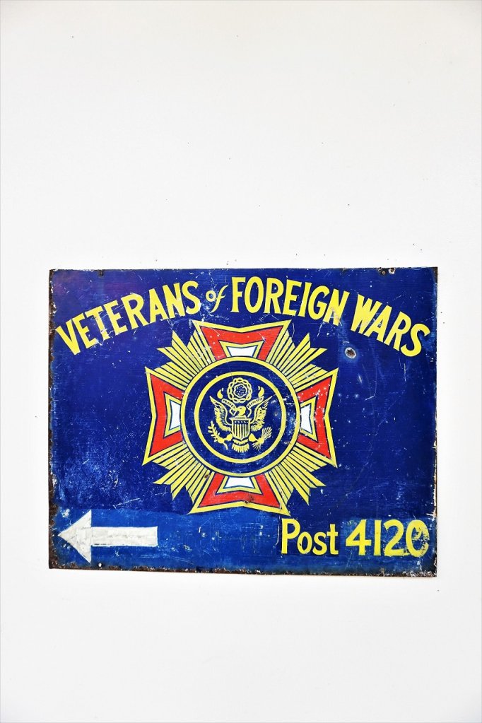 ヴィンテージ Veterans of Foreign Wars サイン/看板