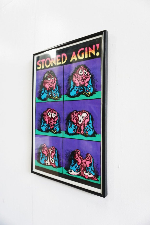 1970's ヴィンテージ STONED AGIN 額入りポスター - アンティーク、ビンテージのインテリア家具や雑貨、店舗什器の通販ならWANT  ANTIQUE LIFE STORE