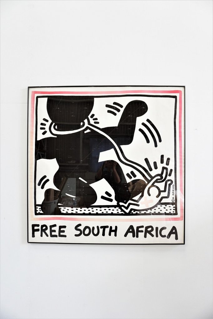1980’s ヴィンテージ Keith Haring 額入り ポスター