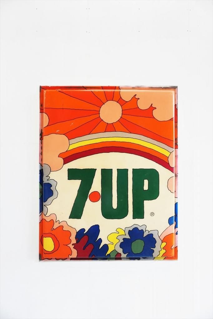 1970's ヴィンテージ 7up サイン/看板 - アンティーク、ビンテージの