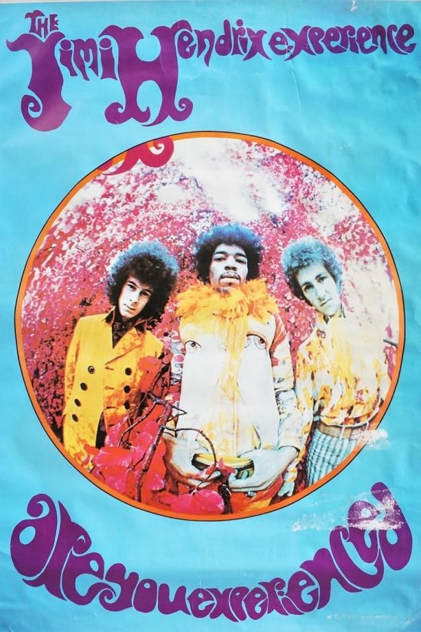 1970's ヴィンテージ JIMI HENDRIX EXPERIENCE 特大ポスター 1970's ヴィンテージ JIMI HENDRIX EXPERIENCE 特大ポスター