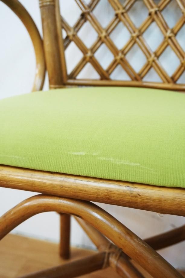 オールド ラタン チェア　ビンテージチェア　アンティークラタン　籐椅子 1970's ヴィンテージ ラタンチェア - アンティーク、ビンテージ