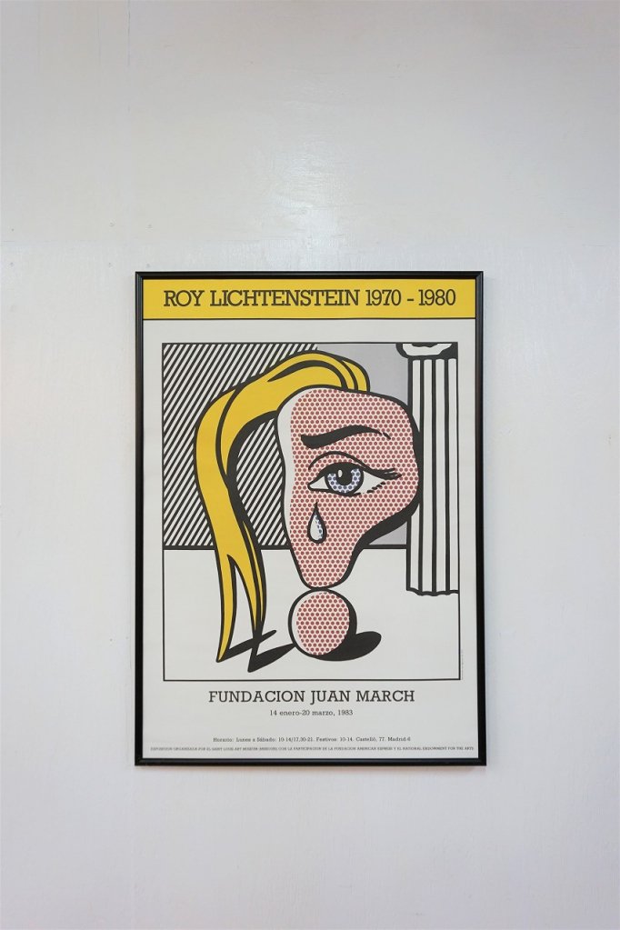 1980's Roy Lichtenstein ヴィンテージ 額入りポスター
