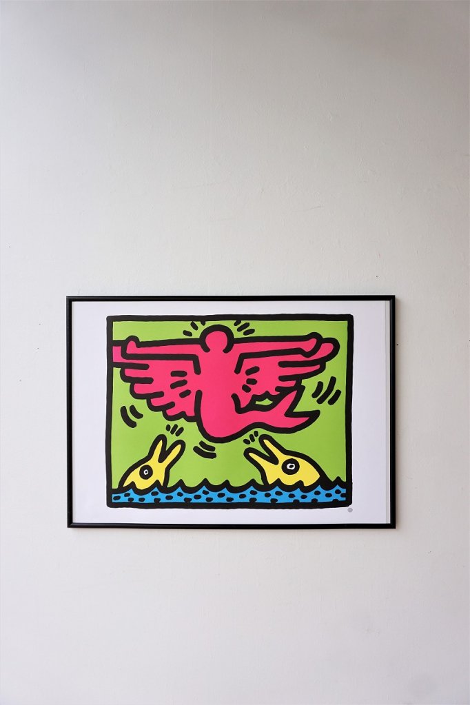 Keith Haring 額入りポスター